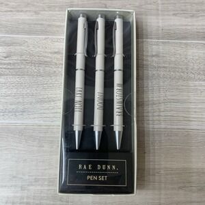 Rae Dunn Ballpoint Pen Set 3 Piece Take Note Doodle Brainstorm New